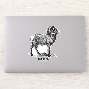 Pegatina Aries Zodiac Rótulo arte Astrología