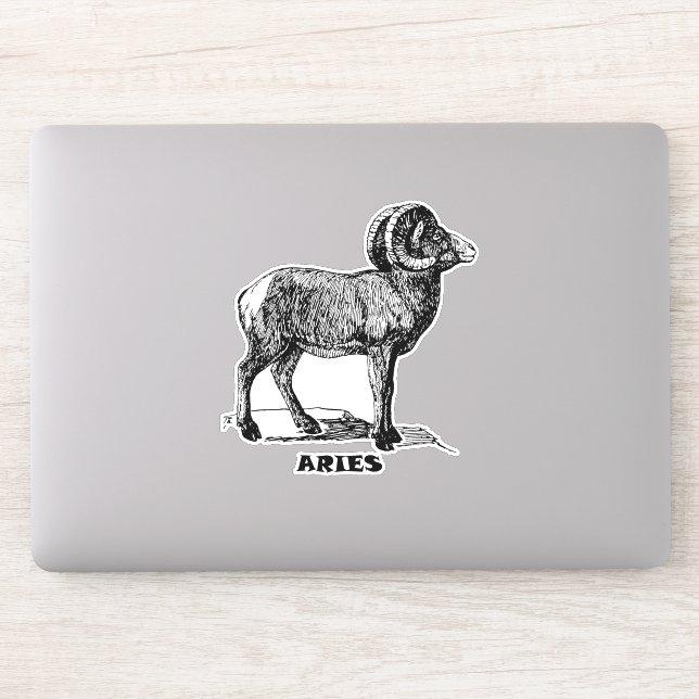 Pegatina Aries Zodiac Rótulo arte Astrología (Ordenador)