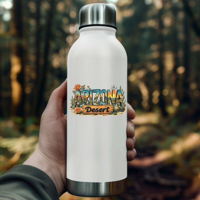 Pegatina Arizona Cactus Desert Sticker | Southwest Decal (Arizona Cactus Desert Sticker | Scenic Southwest Decal by PiggyPrint Stickers.)