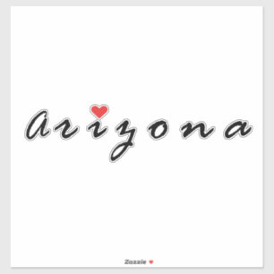 Pegatina arizona, i love arizona
