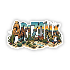 Pegatina Arizona Sunset Desert Sticker | Arizona Sticker