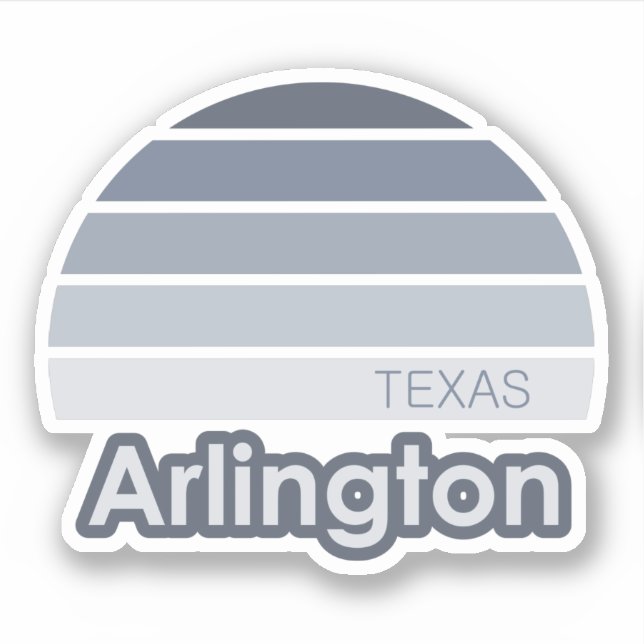 Pegatina Arlington Texas (Anverso)