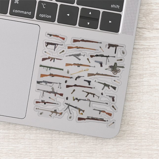 Pegatina Armas de la Segunda Guerra Mundial (Detalle)