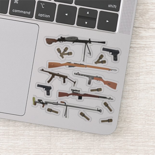 Pegatina Armas soviéticas de la Segunda Guerra Mundial (Detalle)