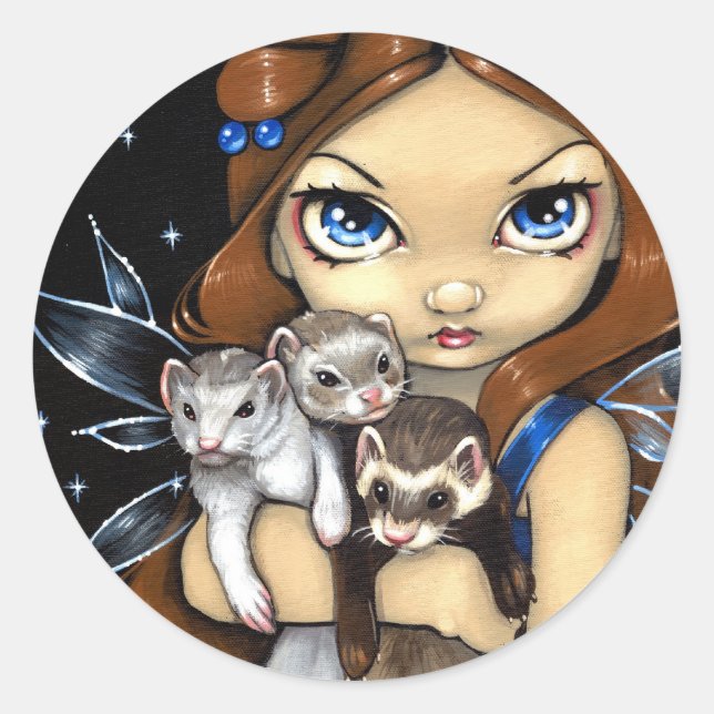 pegatina "Armful of Ferrets" (Anverso)