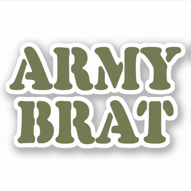 PEGATINA ARMY BRAT (Anverso)