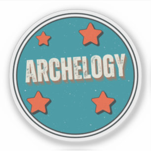 Pegatina Arqueología