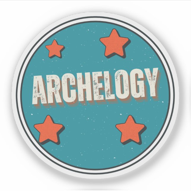 Pegatina Arqueología (Anverso)