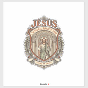 Pegatina Arquitectura de la Catedral de Jesús Archi Catedra