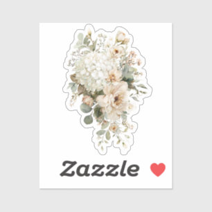 Pegatina Arreglos de Flores de Marfil Sticker – Floral Eleg