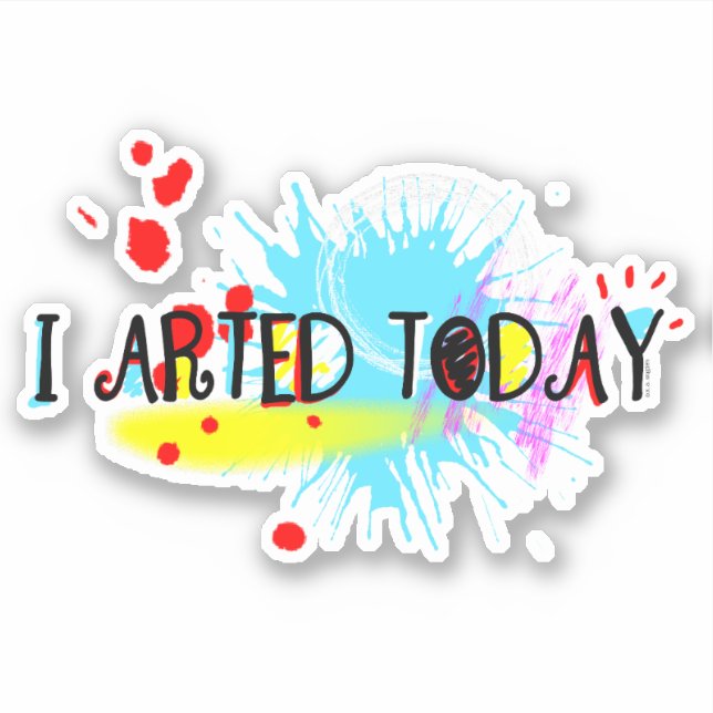 Pegatina Arrepito Hoy Divertido Pun (Anverso)