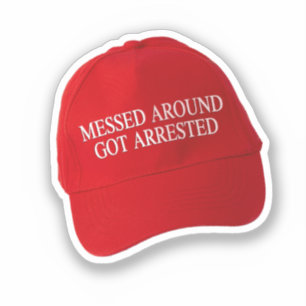 Pegatina Arrestaron a Messed Alrededor