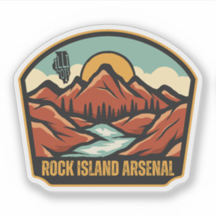 Pegatina Arsenal de Rock Island, Illinois