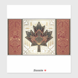 Pegatina Art Deco Heritage Flag | Canada | 1920s Decal