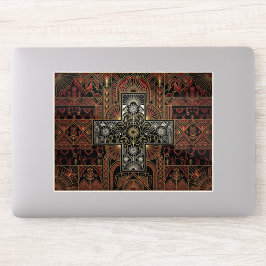 Pegatina Art Deco Heritage Flag | Switzerland | 1920s Decal