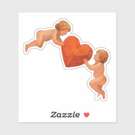 Pegatina Art Lover Expressionist Cupid Valentine Sticker