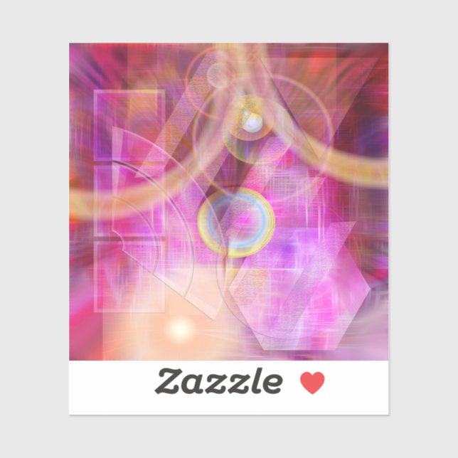 Pegatina Arte abstracto - Luces boreales - Vinyl (Hoja)