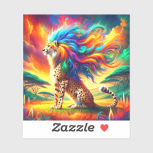 Pegatina Arte Cheetah