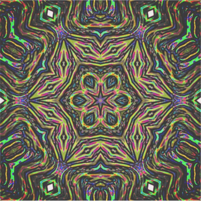 Pegatina Arte colorido abstracto (Anverso)