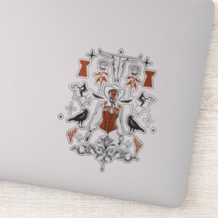 Pegatina Arte contemporáneo bohemiano del oeste salvaje.