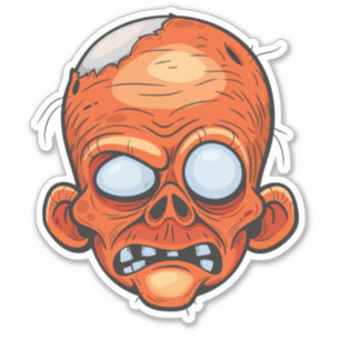 Pegatina Arte creativo de Ilustracion zombi