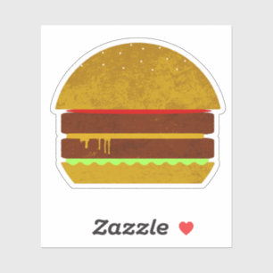 Pegatina Arte de Cheeseburger