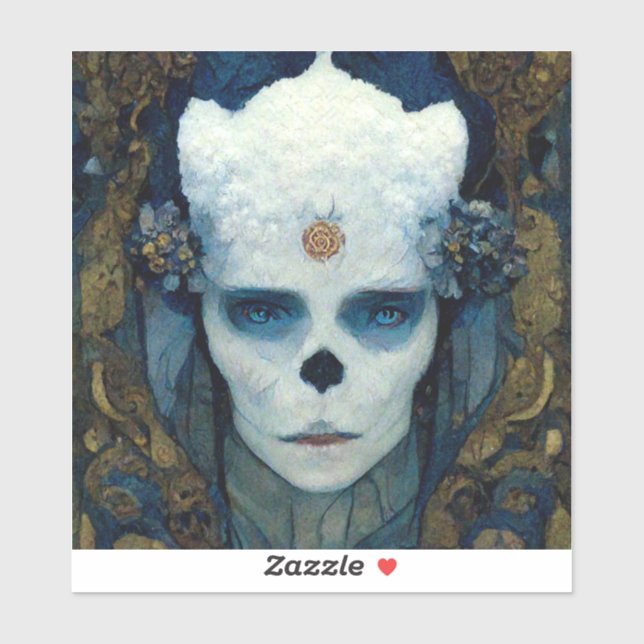 Pegatina Arte de ciencia ficción de Ice Witch (Hoja)