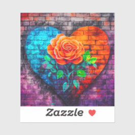 Pegatina Arte de corazón