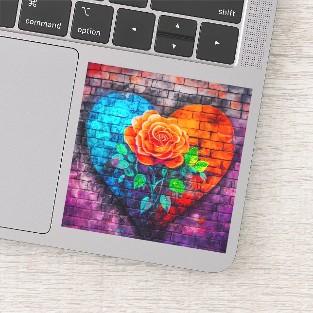 Pegatina Arte de corazón (Detalle)