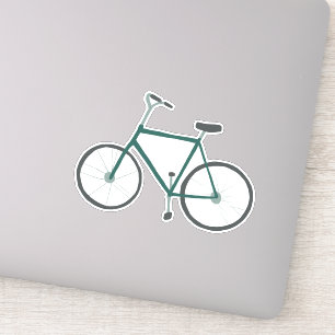 Pegatina Arte de dibujo en bicicleta de fixión verde lindo