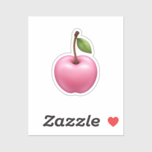 Pegatina Arte de Emoji de cerezo rosa dulce pastel