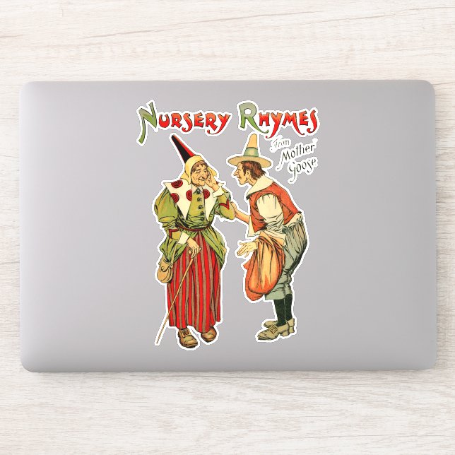 Pegatina Arte de Madre Goose Viejo Enfermero Rhymes (Ordenador)