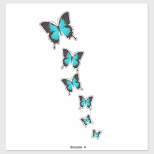 Pegatina Arte de mariposa Ulysses - Composición dinámica