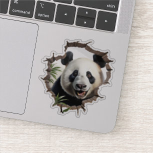 Pegatina Arte de pared de panda 3D – Safari realista