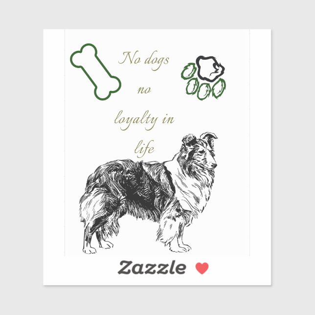 Pegatina Arte de perros (Hoja)