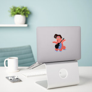 Pegatina Arte de personaje de dibujos animados lindo monstr