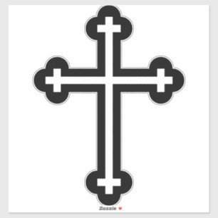Pegatina Arte de símbolo cristiano moderno minimalista de c