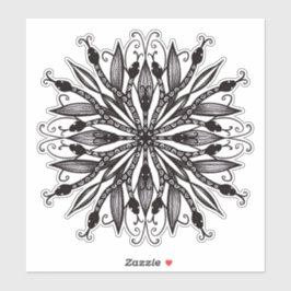 Pegatina Arte de tatuaje de serpientes góticas