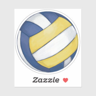 Pegatina Arte de voleibol clásico