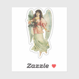 Pegatina Arte del Ángel Guardián Vigilancia Divina y Gracia