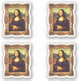 Pegatina Arte del Renacimiento enmarcado: Mona Lisa de Da V