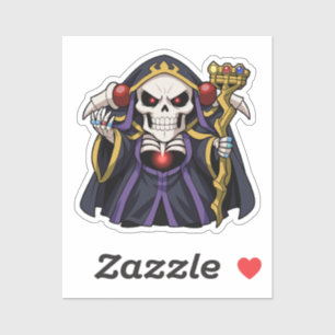 Pegatina Arte del señor supremo Chibi Ainz Ooal Gown