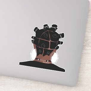 Pegatina Arte digital, arte para el cabello de mujeres negr