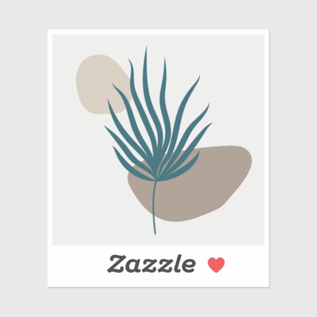 Pegatina Arte mural botánico (Hoja)