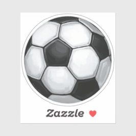 Pegatina Arte pintado de bola de fútbol