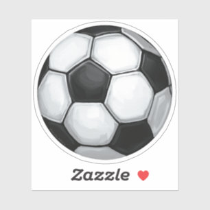 Pegatina Arte pintado de bola de fútbol