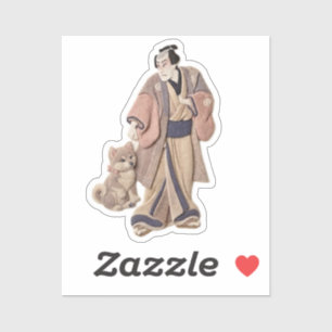 Pegatina Arte Textil Ukiyoe – Fieltro Superpuesto Japonés