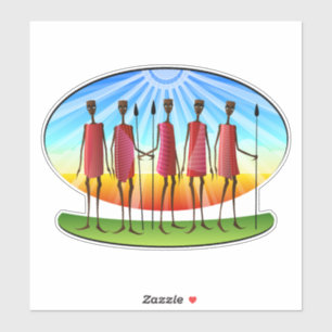 Pegatina Arte tribal africano