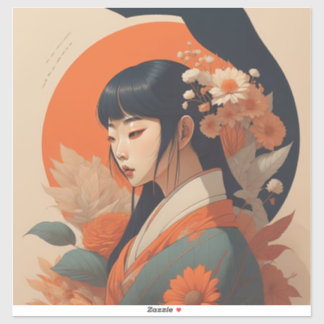 Pegatina Arte y ilustraciones de inspiración japonesa Art -