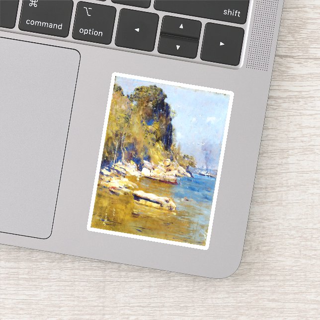 Pegatina Arthur Streeton From My Camp (Sirius Cove) (Detalle)